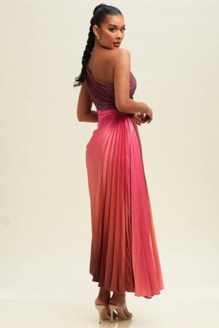 PRIMROSE LUXE PLEATED OMBRE DRESS - Image 3