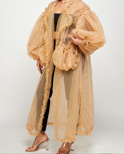POLKA DOT TULLE DUSTER - Image 2
