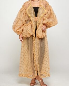 POLKA DOT TULLE DUSTER
