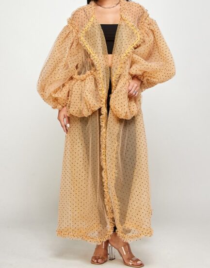 POLKA DOT TULLE DUSTER