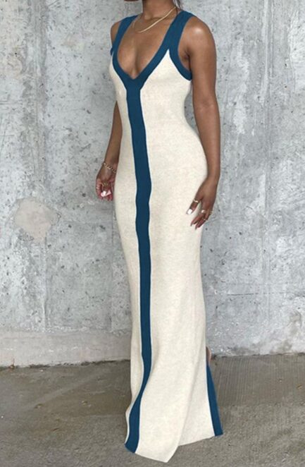 LINE OF BLUE MAXI DRESS - Image 4