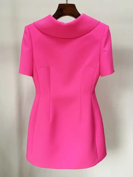 PRIMROSE LUXE PINK V-BOW DRESS - Image 3